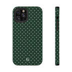 Emerald Green Polka Dots Phone Case