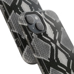 Grey Snakeskin Print Phone Case
