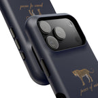 Navy Blue 'Peace of Mind' Panther Phone Case