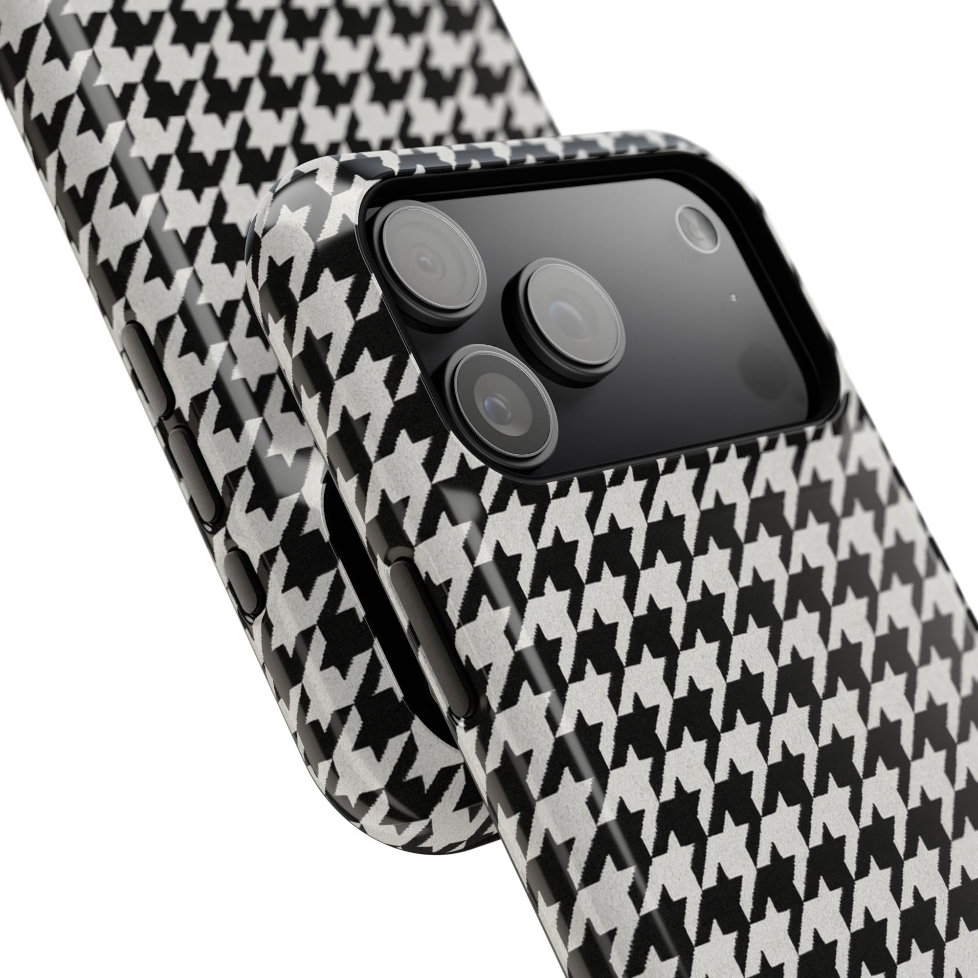 Houndstooth Print Phone Case