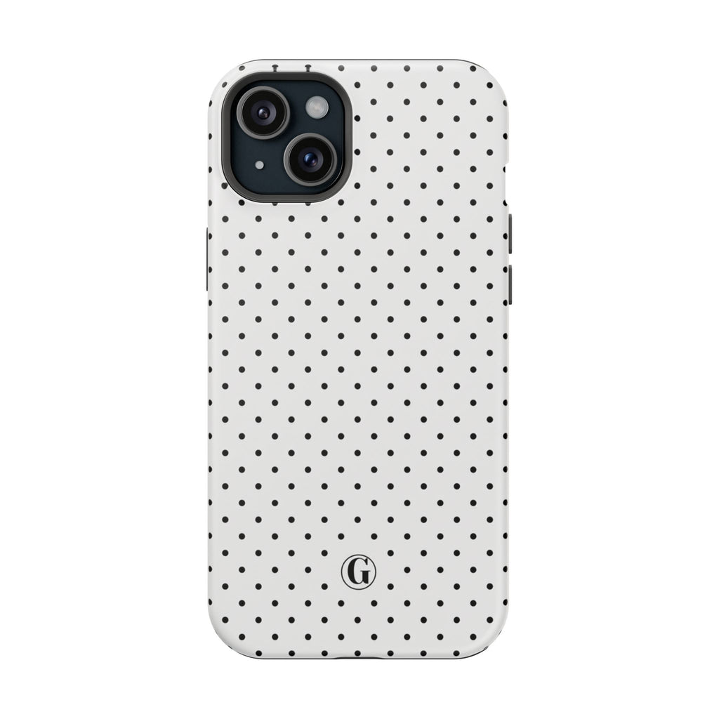 White Polka Dots Phone Case
