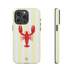 Yellow Stripes & Crawfish Phone Case