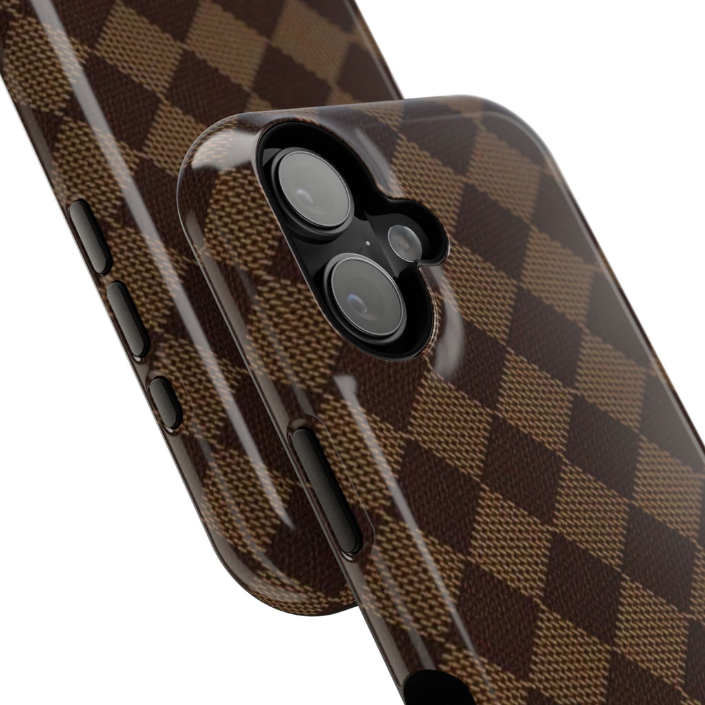 Brown Checkmate Phone Case