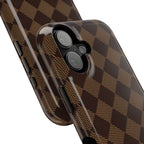 Brown Checkmate Phone Case