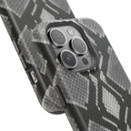 Grey Snakeskin Print Phone Case