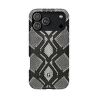 Grey Snakeskin Print Phone Case