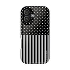 B&W Polka Dots x Stripes Phone Case