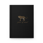Hardcover Journal — 'Peace of Mind' Cheetah Black