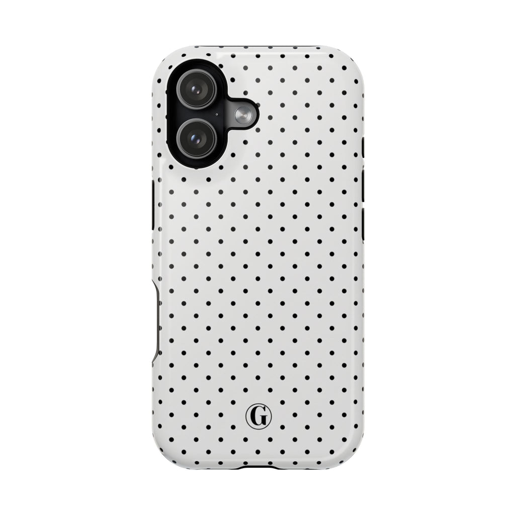 White Polka Dots Phone Case
