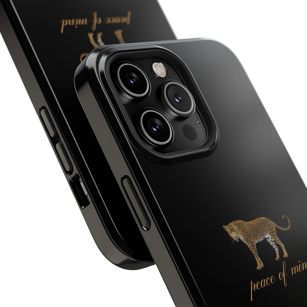 Black 'Peace of Mind' Panther Phone Case