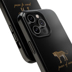 Black 'Peace of Mind' Panther Phone Case