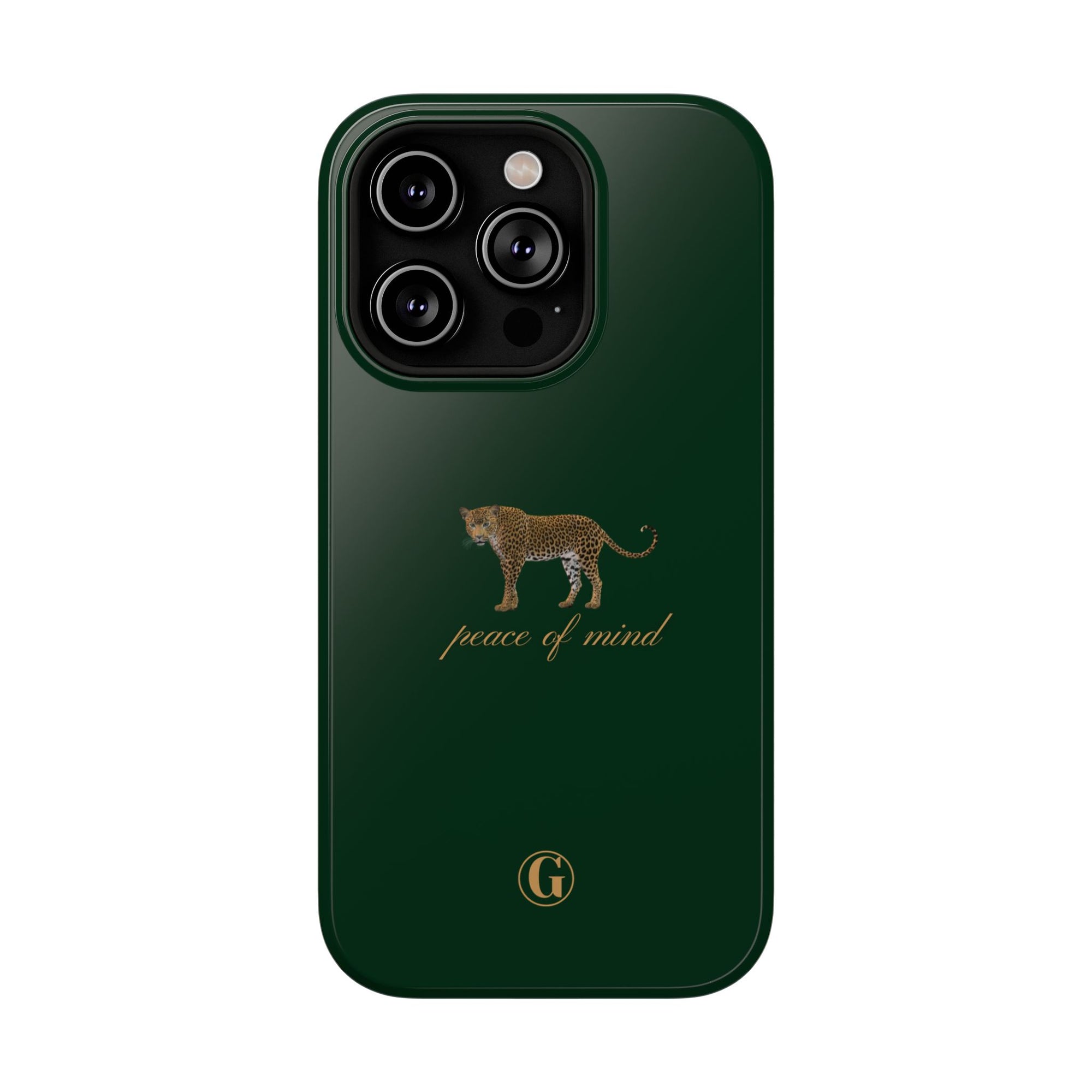 Emerald Green 'Peace of Mind' Panther Phone Case