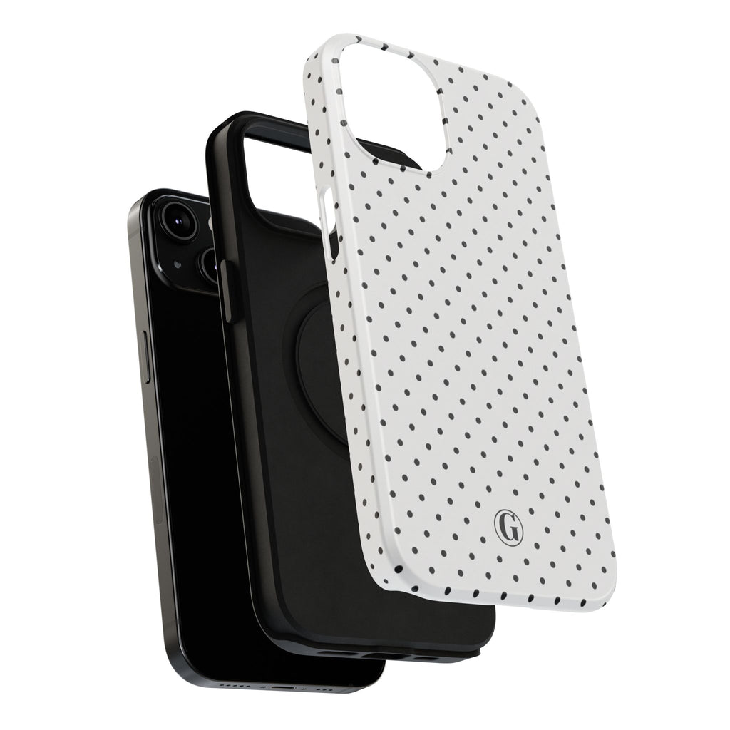White Polka Dots Phone Case
