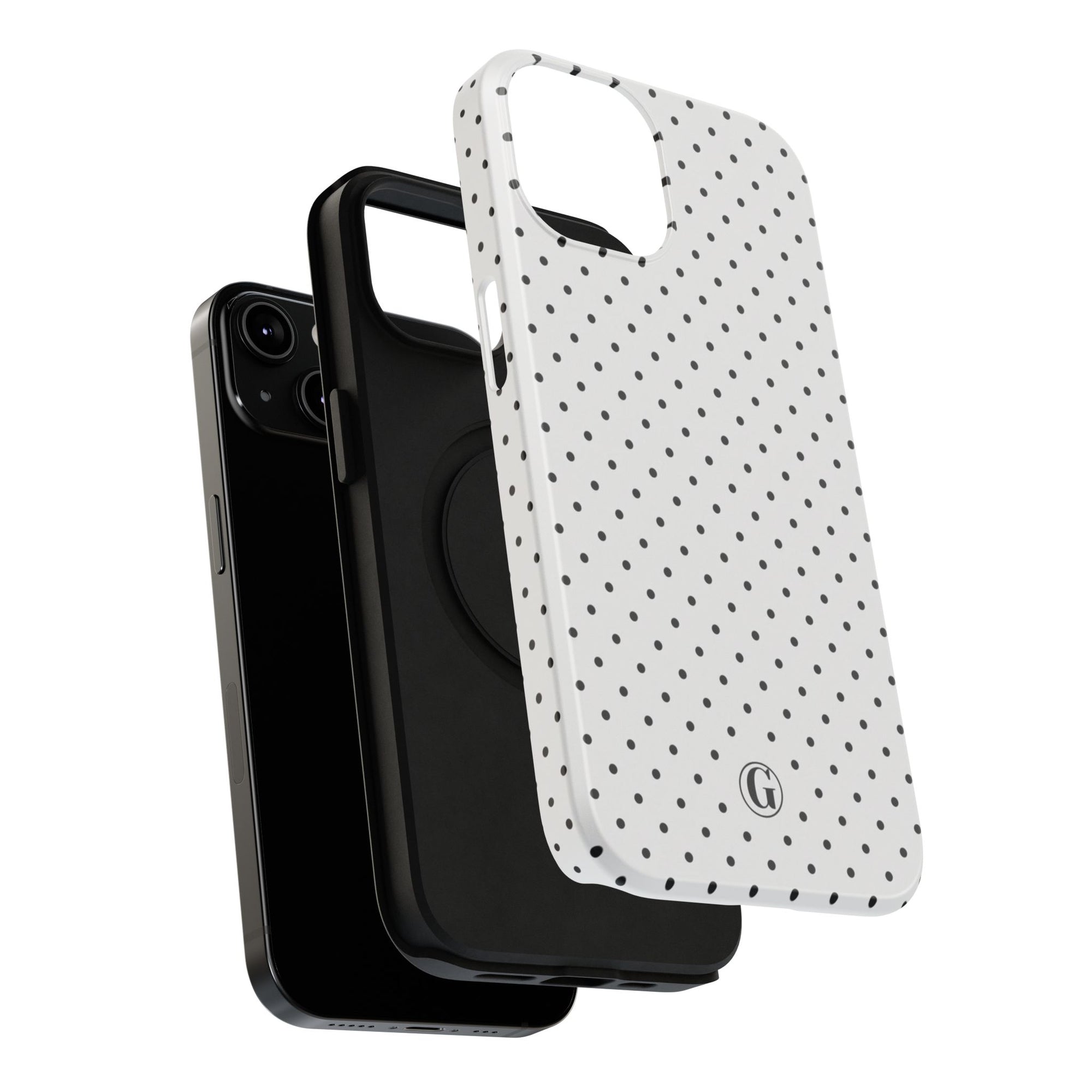 White Polka Dots Phone Case