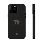 Black 'Peace of Mind' Panther Phone Case