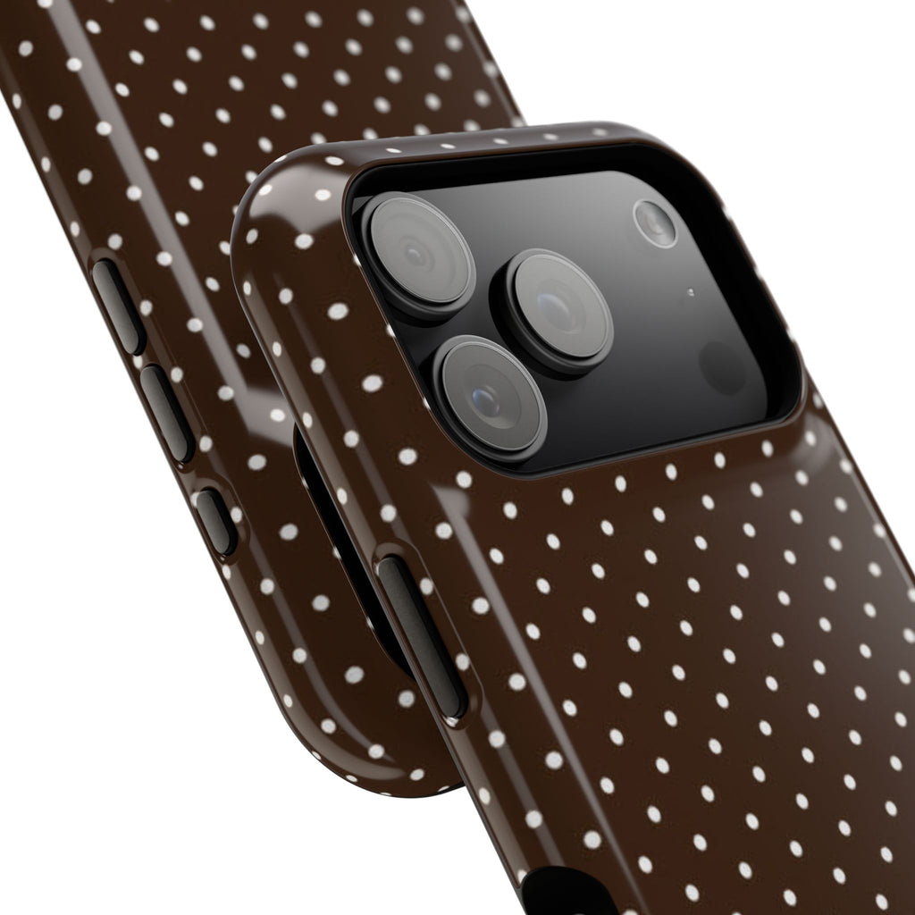 Brown Polka Dots Phone Case