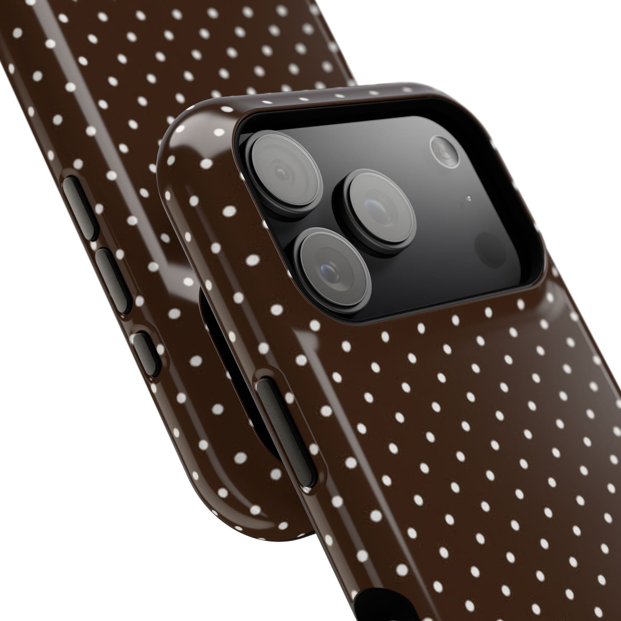 Brown Polka Dots Phone Case