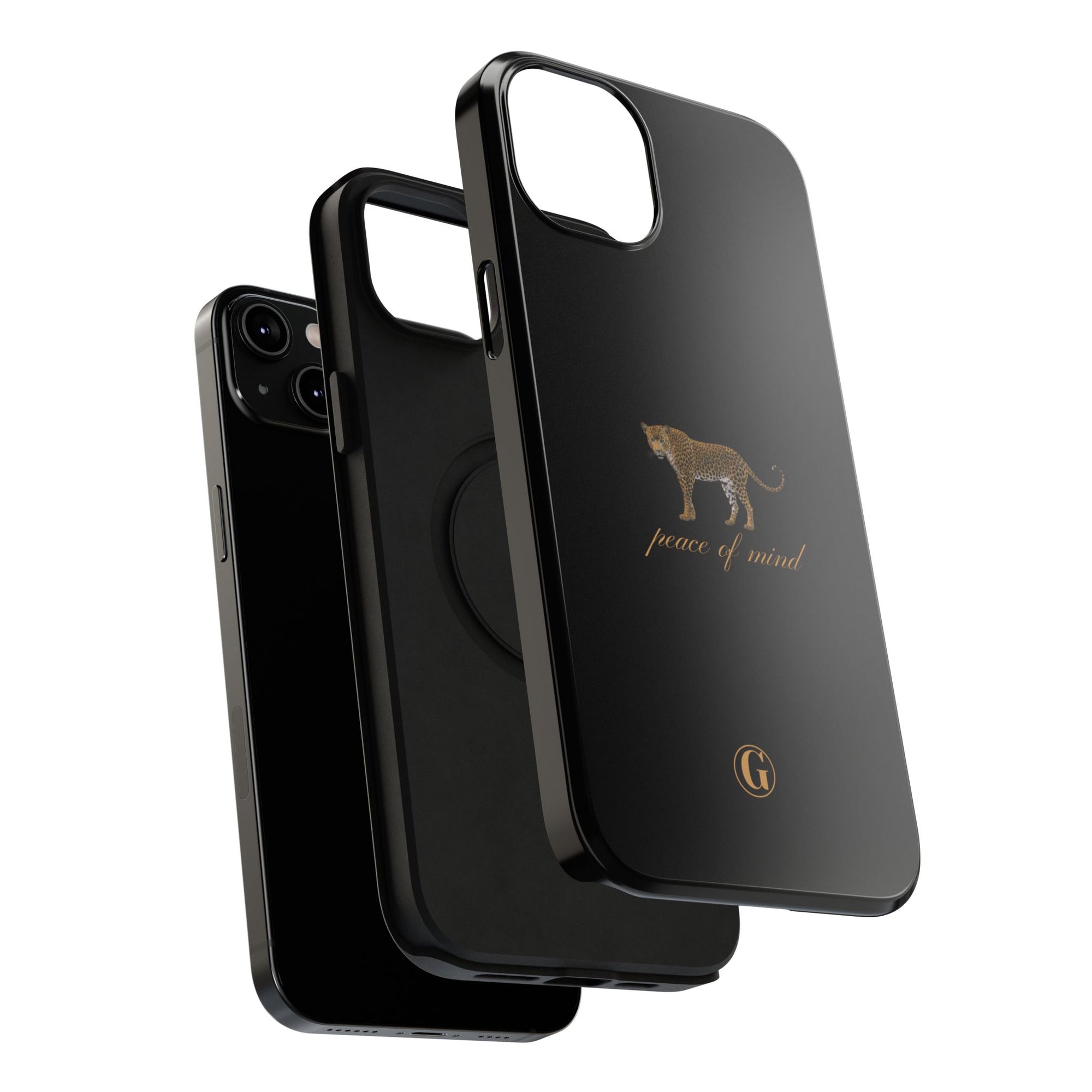 Black 'Peace of Mind' Panther Phone Case