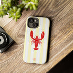 Yellow Stripes & Crawfish Phone Case