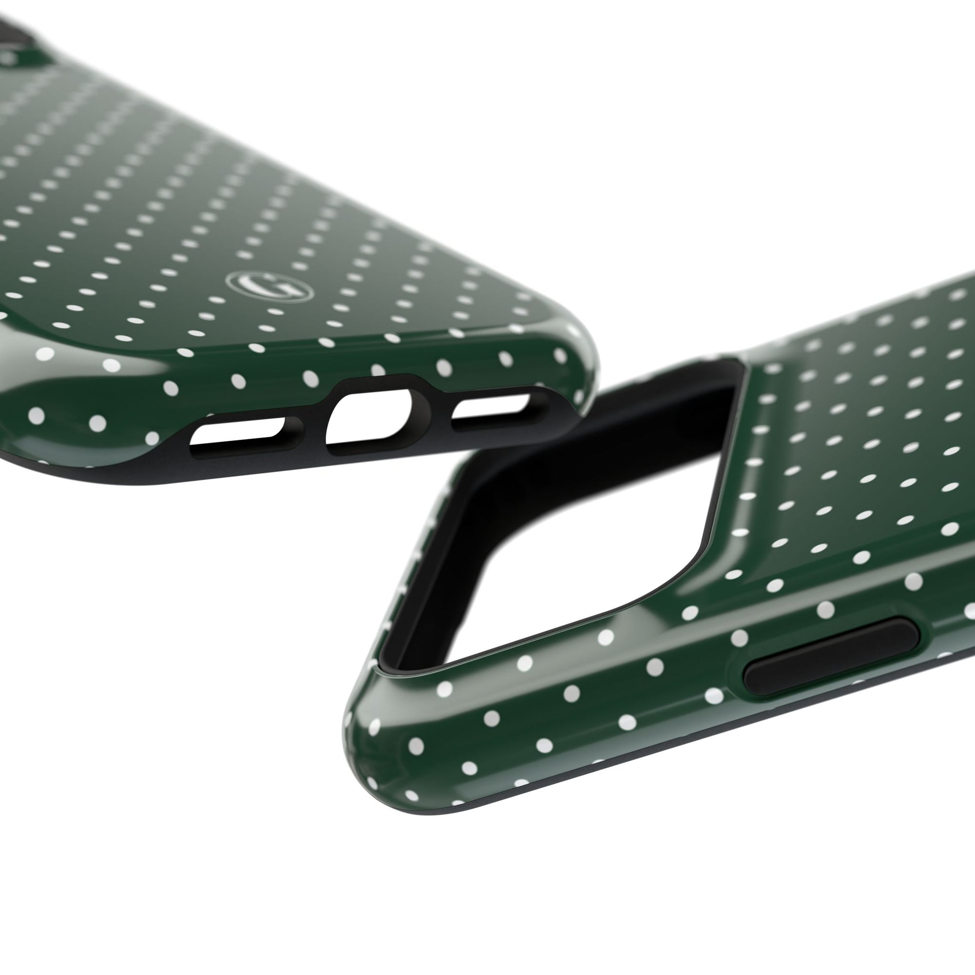 Emerald Green Polka Dots Phone Case