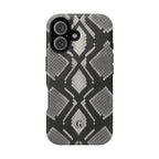 Grey Snakeskin Print Phone Case