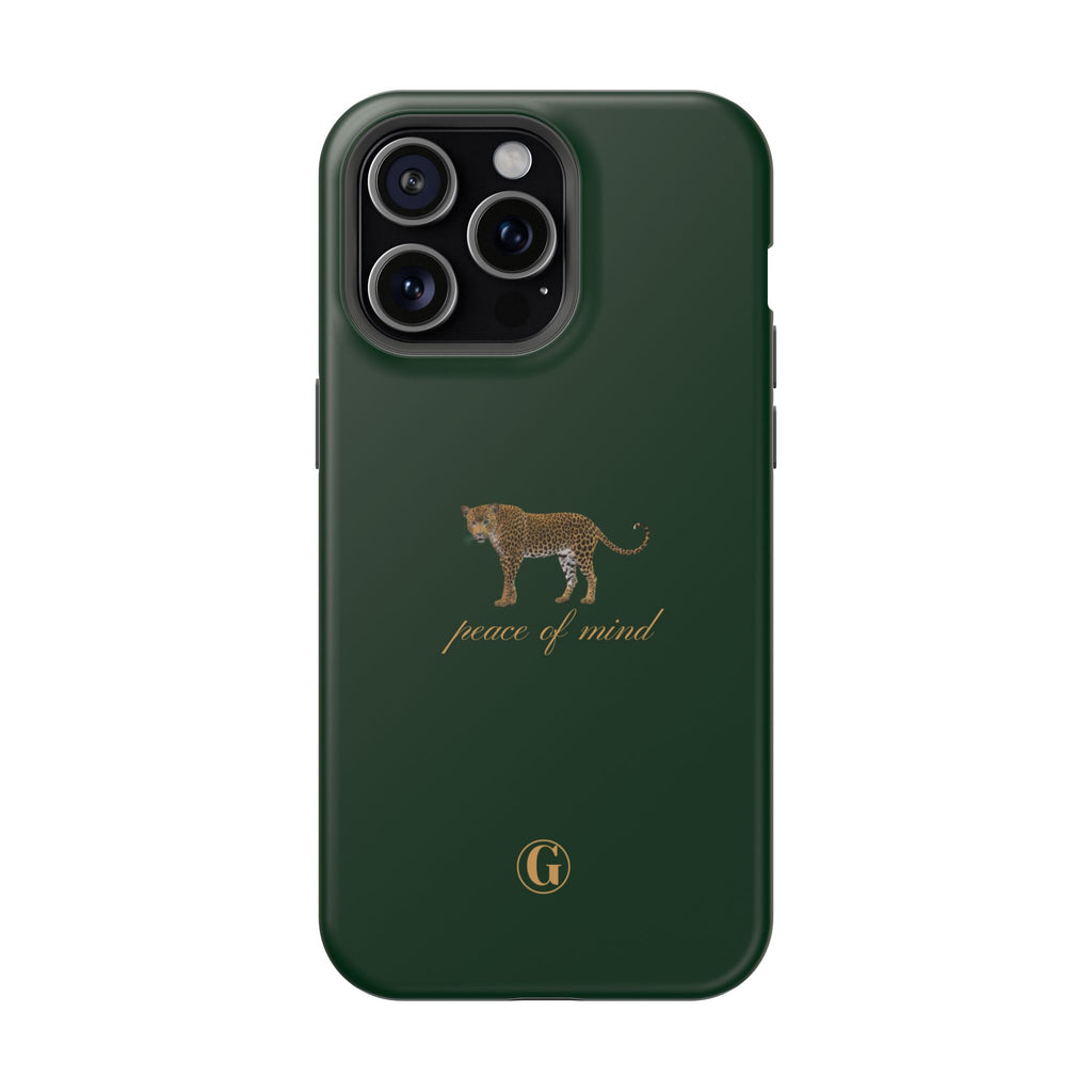 Emerald Green 'Peace of Mind' Panther Phone Case