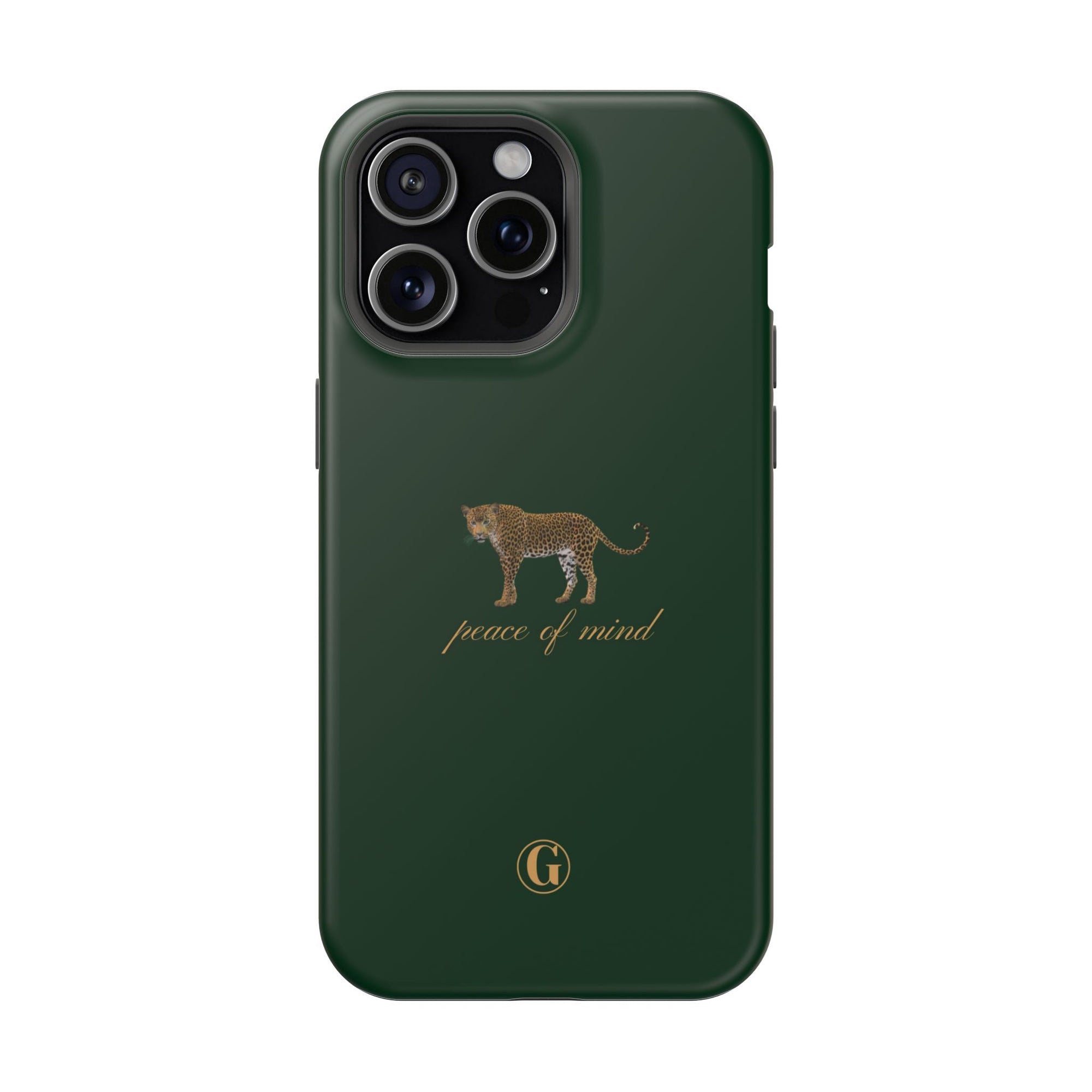 Emerald Green 'Peace of Mind' Panther Phone Case