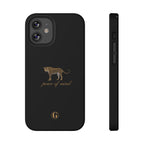 Black 'Peace of Mind' Panther Phone Case