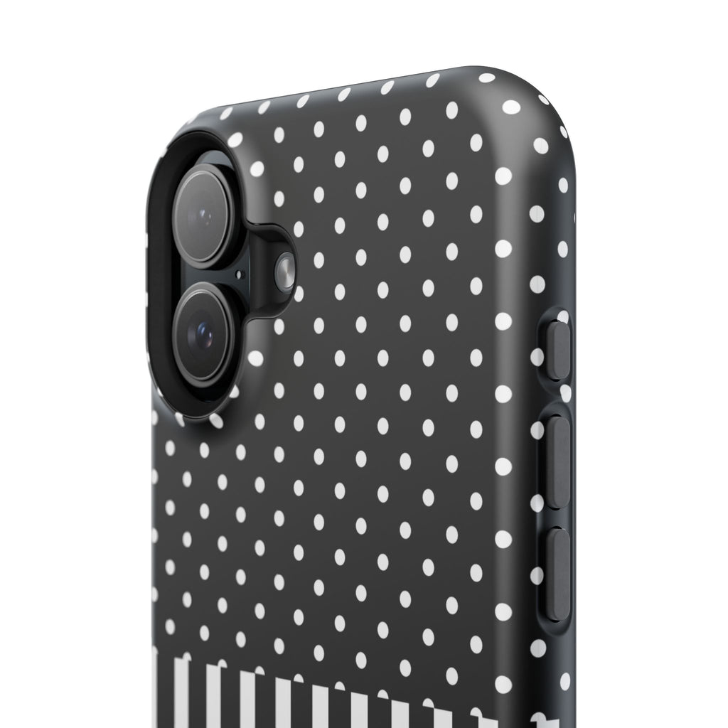 B&W Polka Dots x Stripes Phone Case