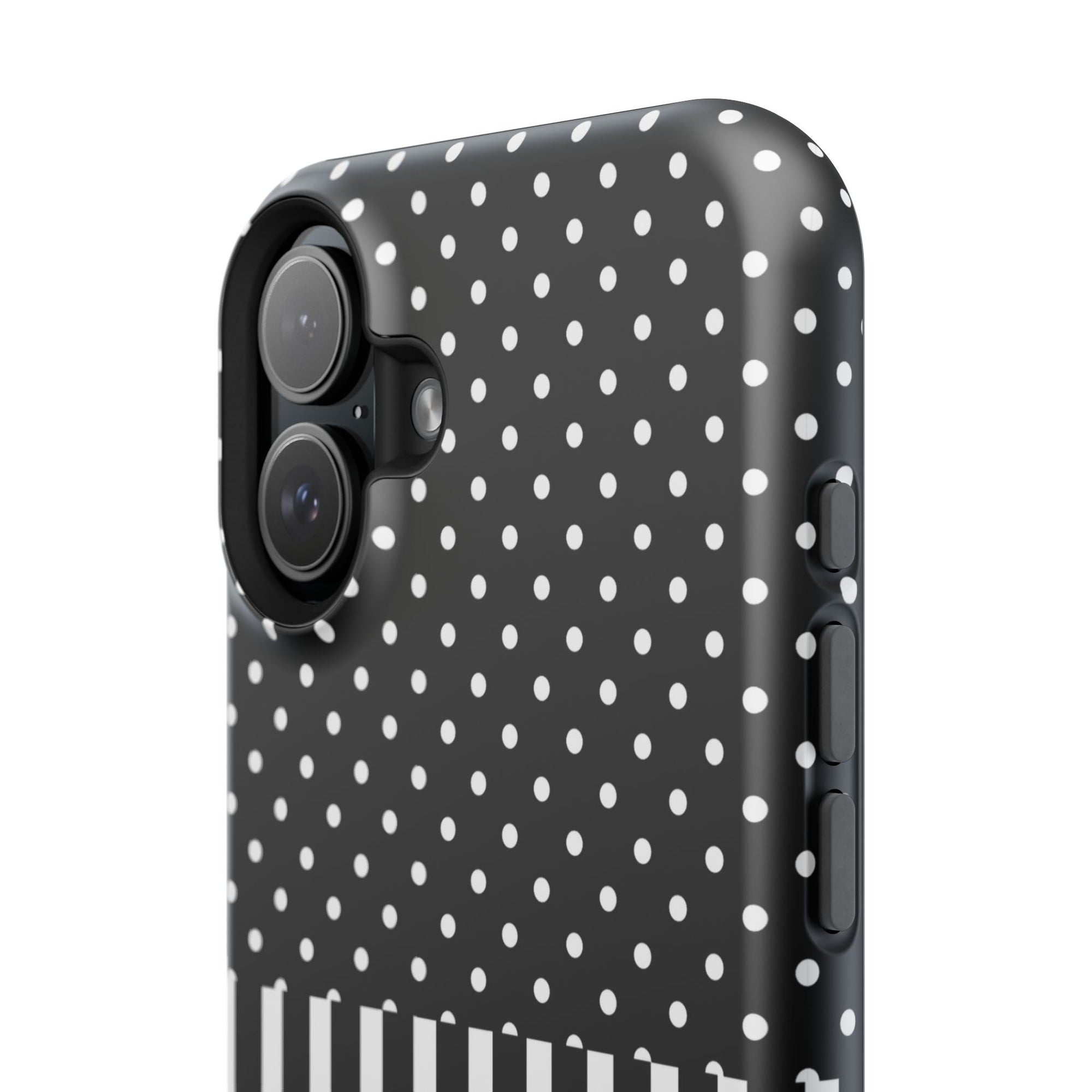 B&W Polka Dots x Stripes Phone Case