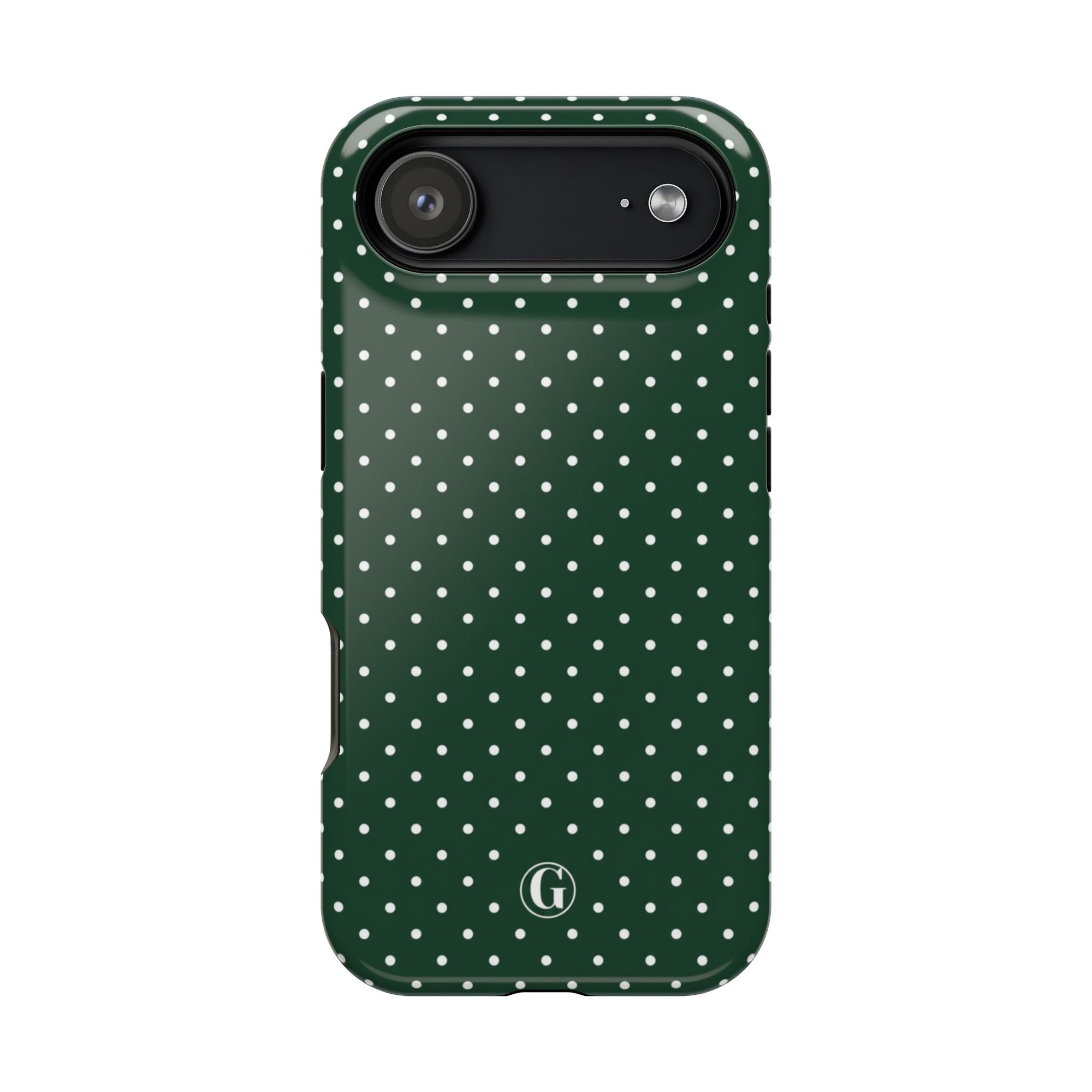 Emerald Green Polka Dots Phone Case