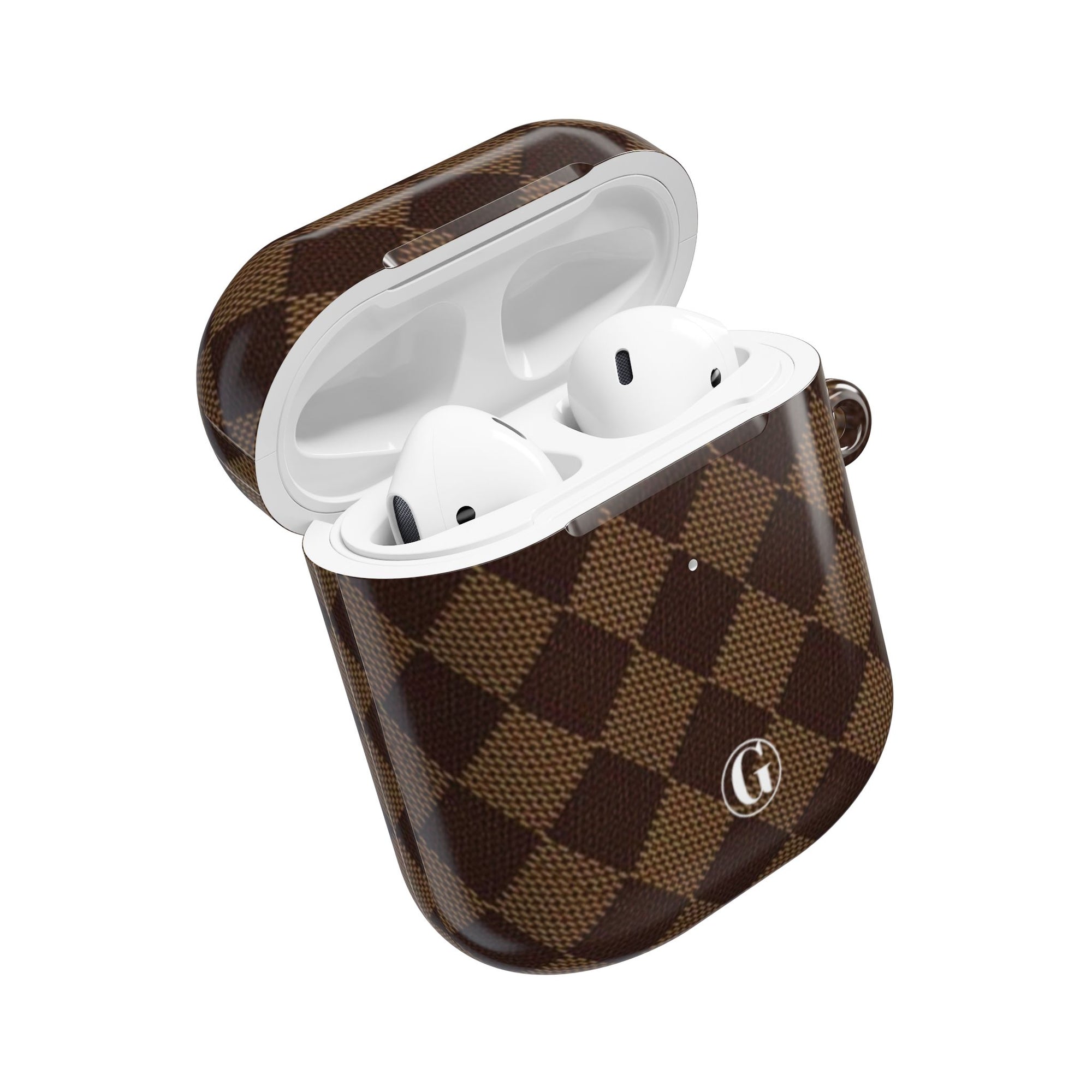 Brown Checkmate AirPod Case