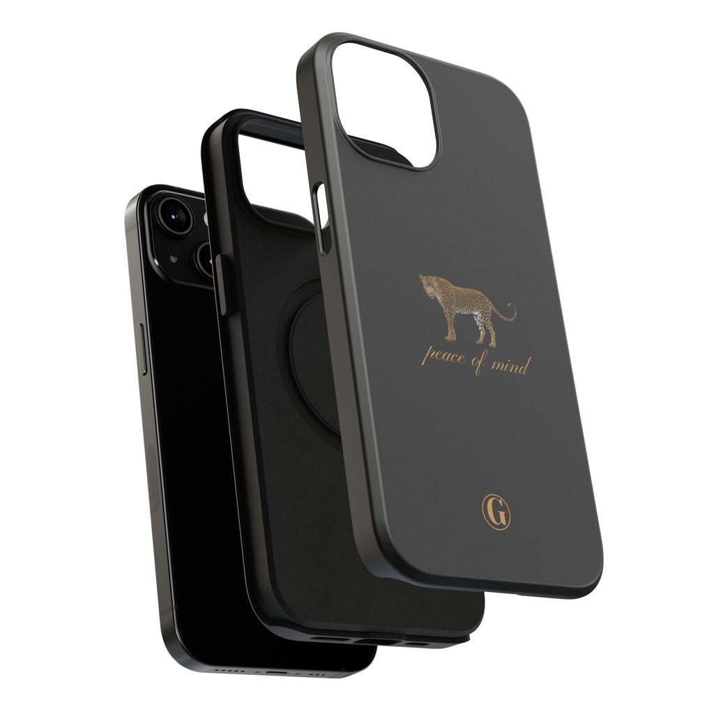 Black 'Peace of Mind' Panther Phone Case