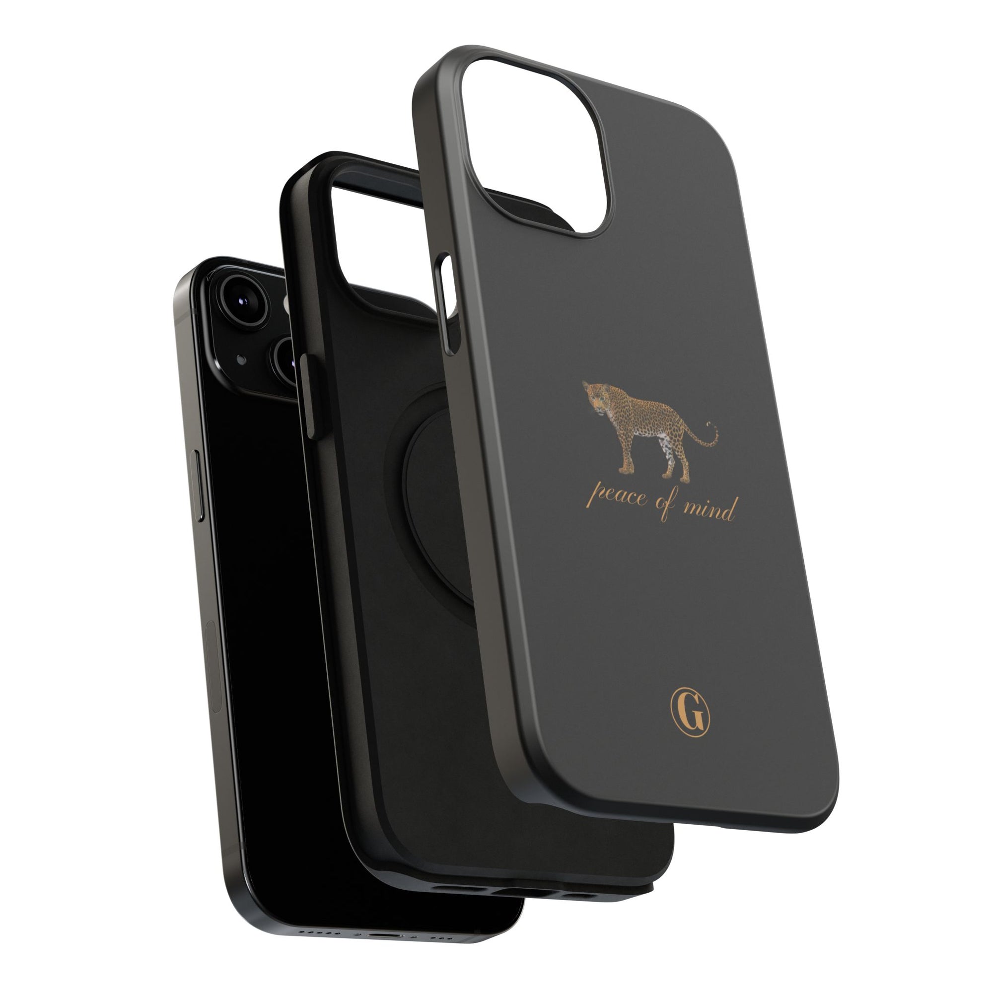 Black 'Peace of Mind' Panther Phone Case