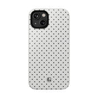 White Polka Dots Phone Case