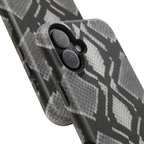 Grey Snakeskin Print Phone Case