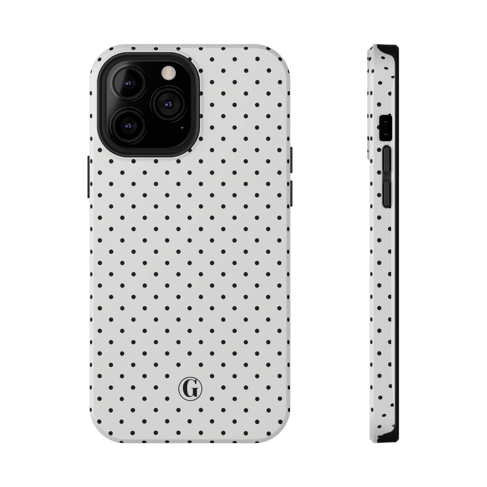 White Polka Dots Phone Case