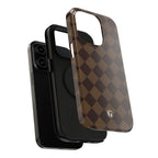 Brown Checkmate Phone Case