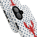 Crawfish on Blue Dots Phone Case