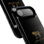 Black 'Peace of Mind' Panther Phone Case