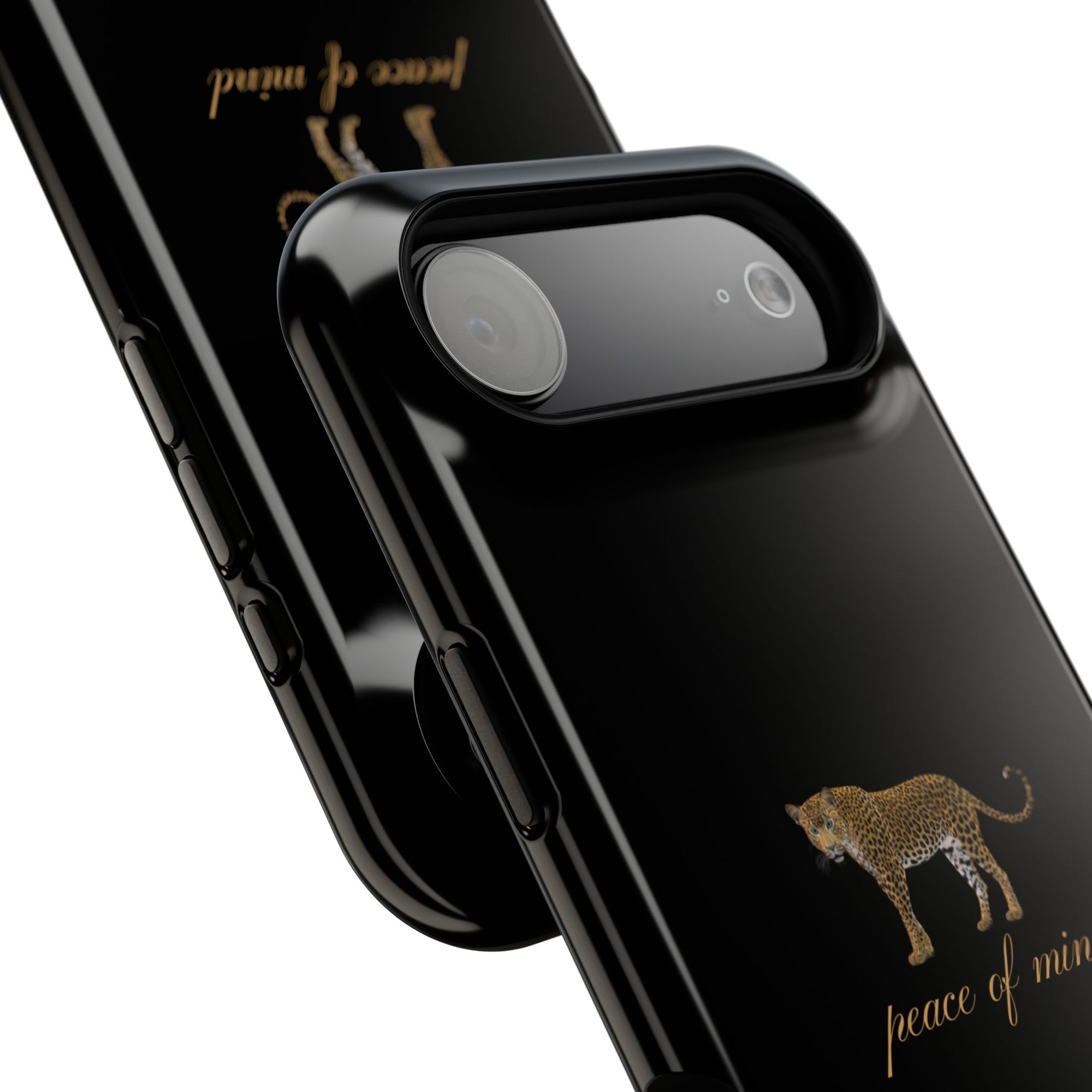 Black 'Peace of Mind' Panther Phone Case