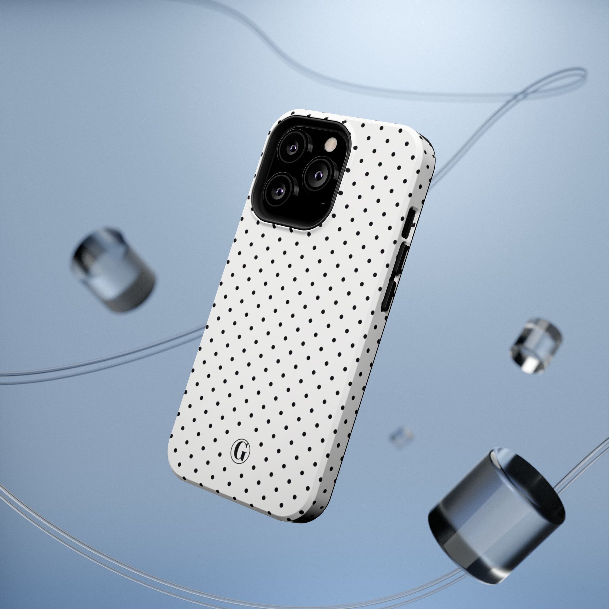 White Polka Dots Phone Case