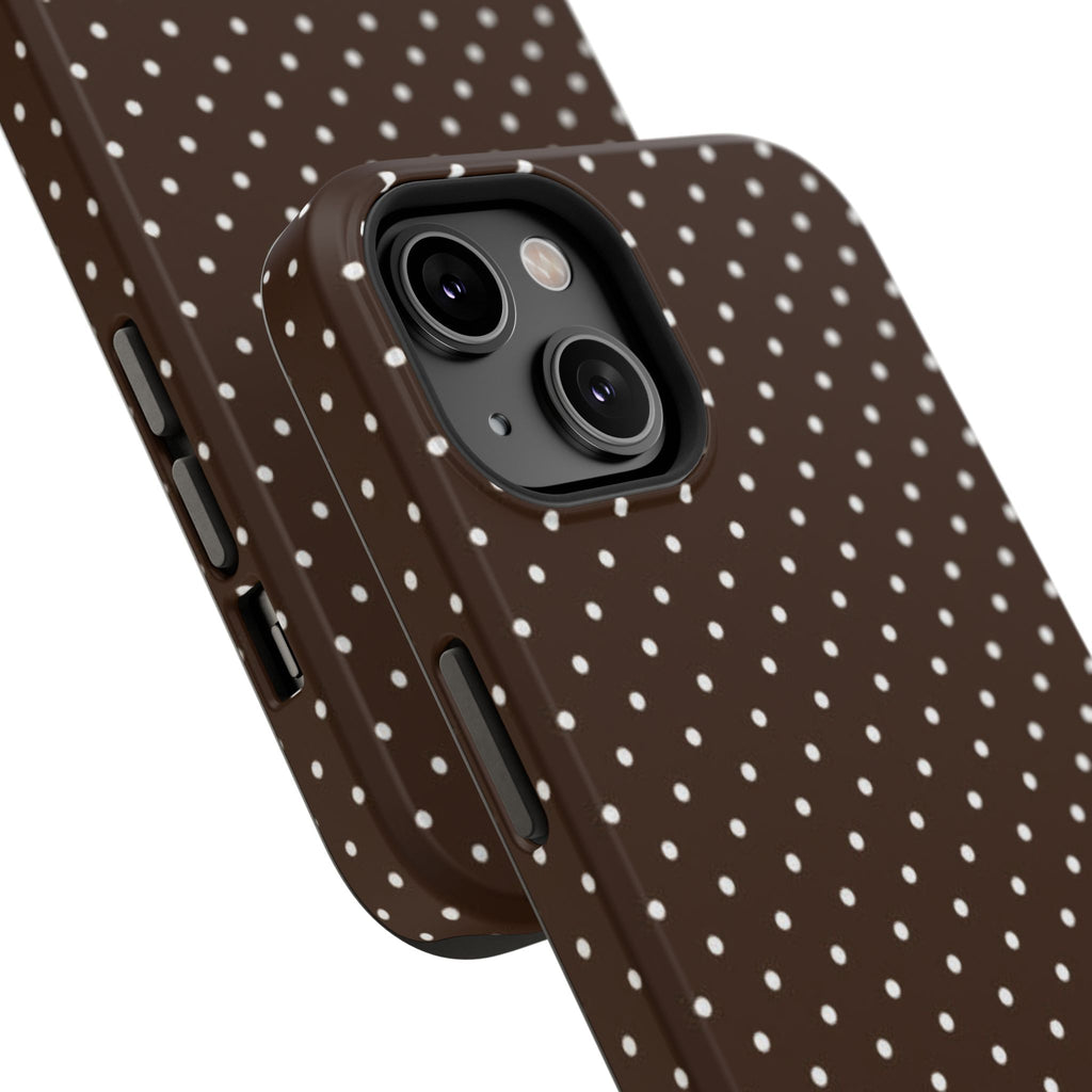 Brown Polka Dots Phone Case
