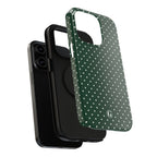 Emerald Green Polka Dots Phone Case