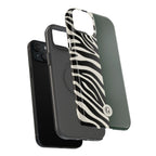 Zebra Print x Emerald Green Phone Case