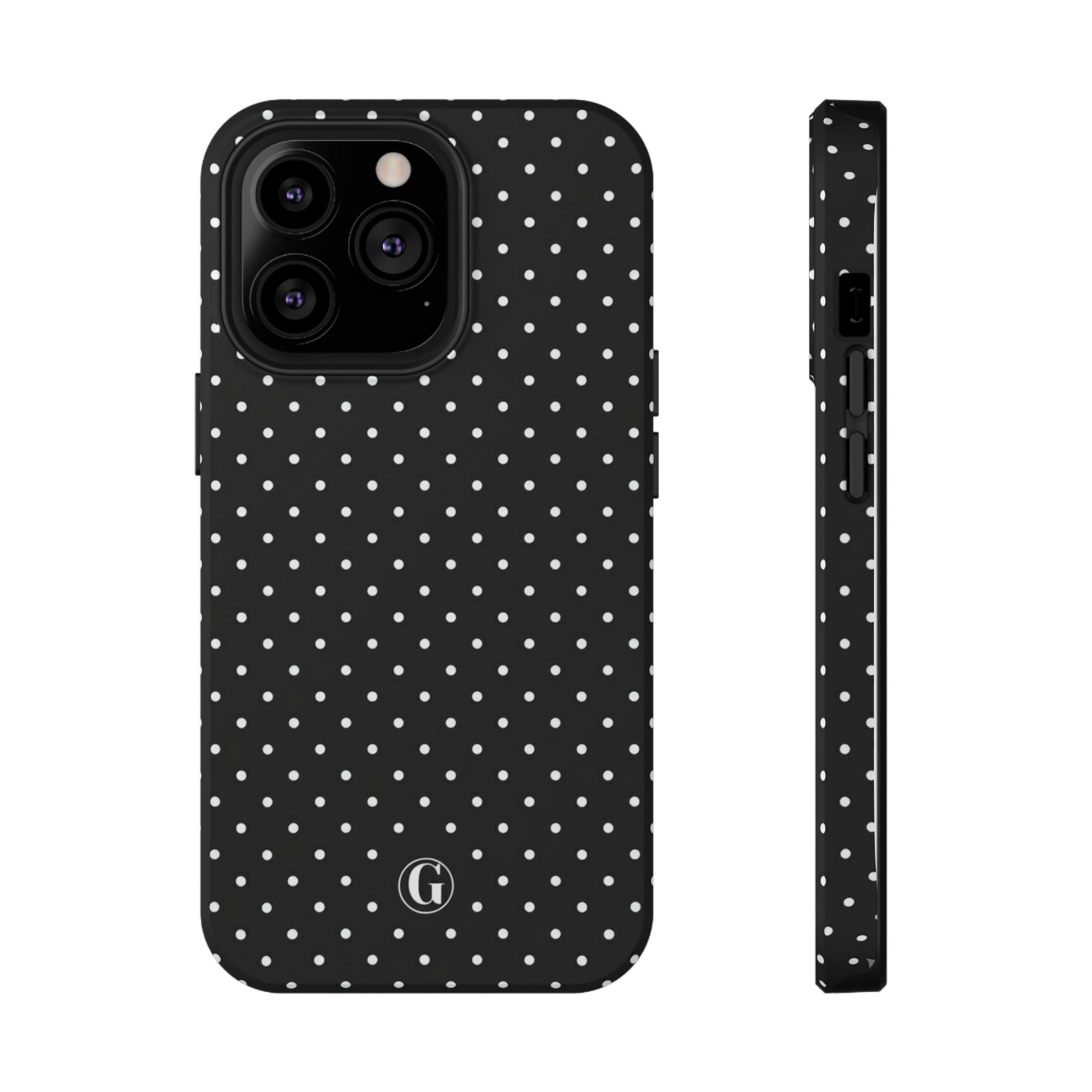 Black Polka Dots Phone Case