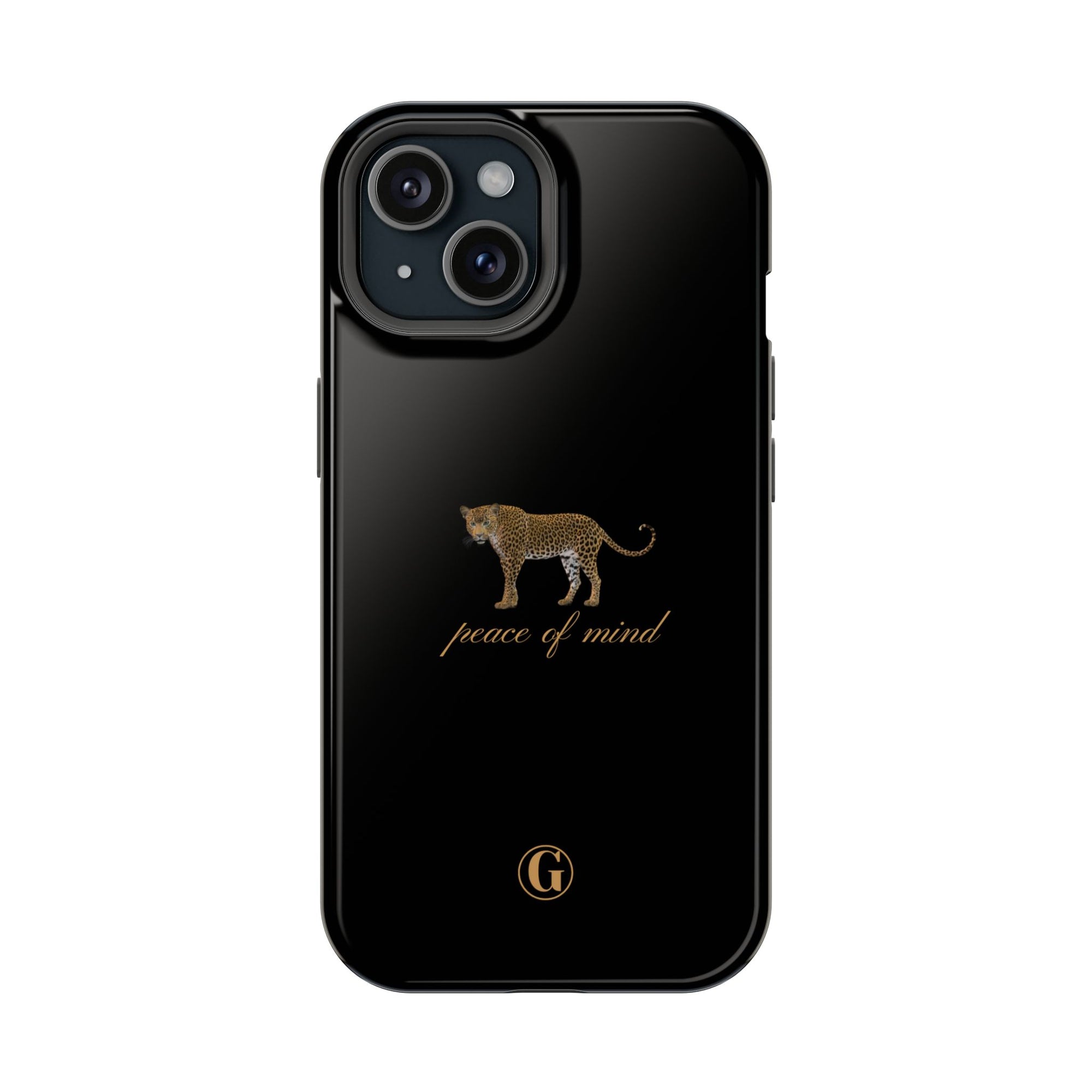 Black 'Peace of Mind' Panther Phone Case
