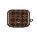 Brown Checkmate AirPod Case