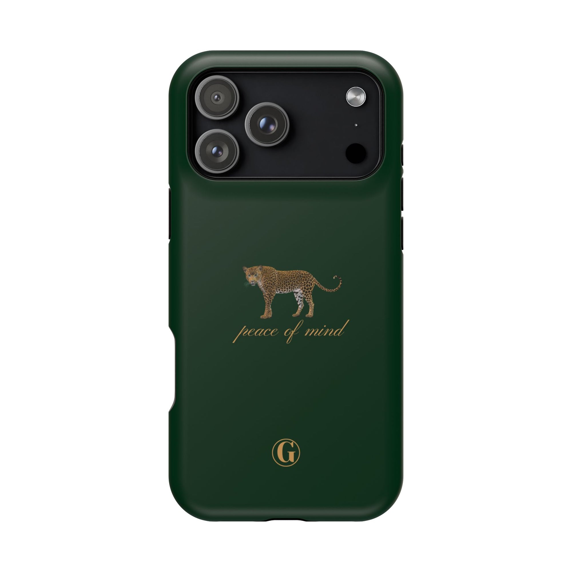 Emerald Green 'Peace of Mind' Panther Phone Case