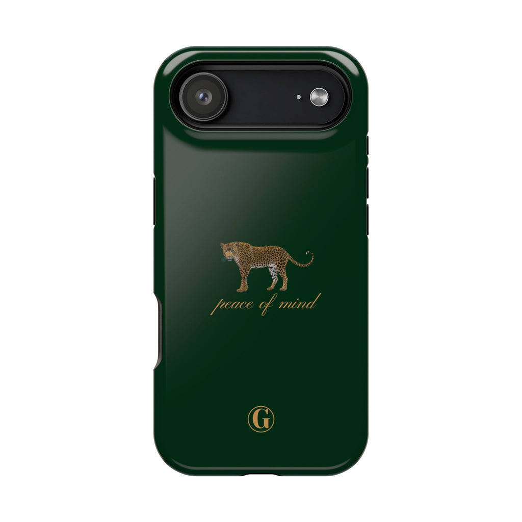 Emerald Green 'Peace of Mind' Panther Phone Case